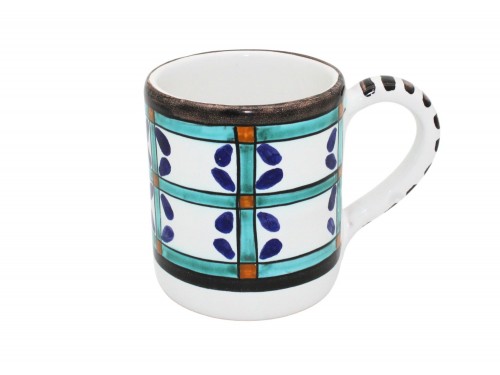 Bicchiere con manico decoro Vietrese