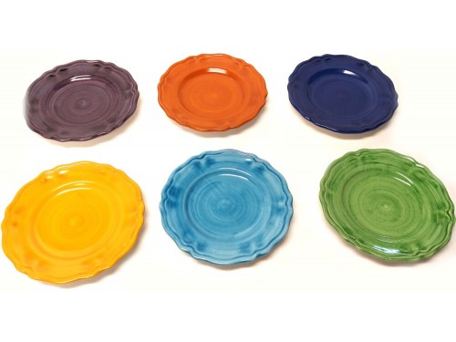 Set 6 Salad Plates Monocolor