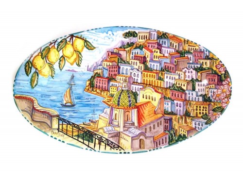 Big Oval Plate Positano