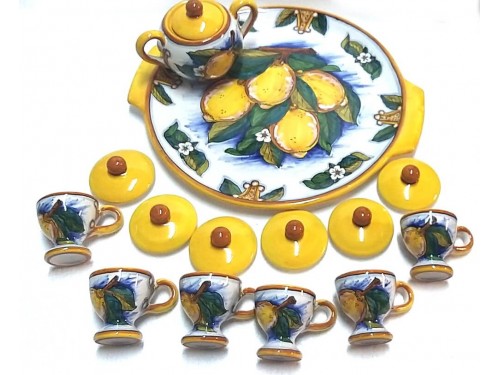 Espresso Set 6 people Lemon Conca