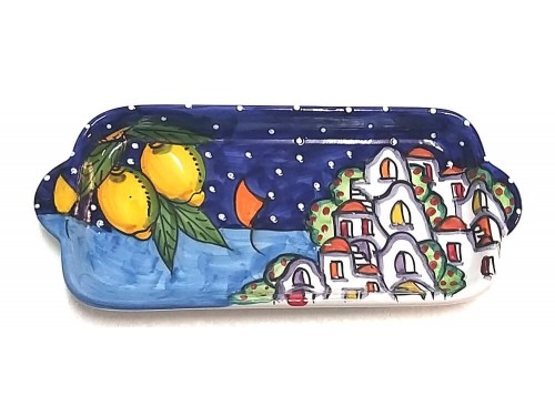 Rectangular Plate Houses Blue