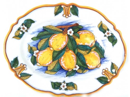 Oval Plate Lemon Conca