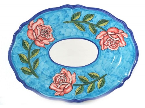 Oval Plate Roses