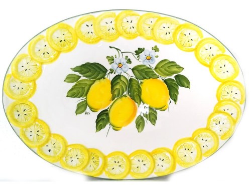 Oval Plate Lemon B
