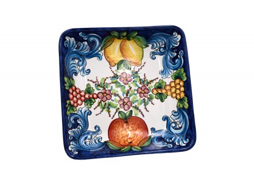 Squared Bowl Barocco blue