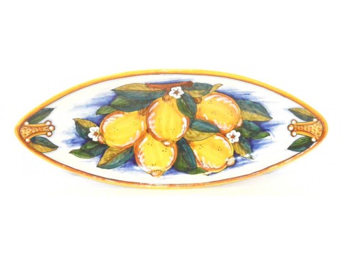 Piatto Ovale (appuntito) Limoni Conca