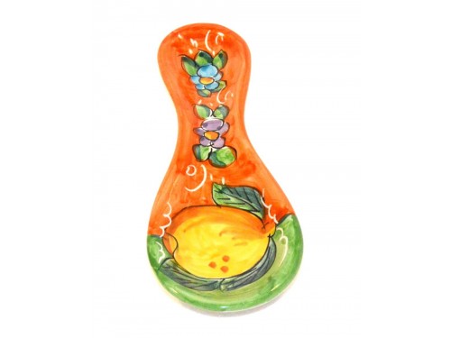 Spoon Rest Lemon Flower Orange