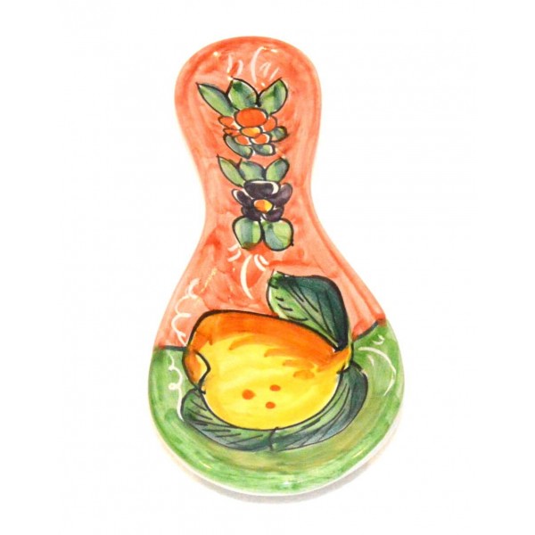 Spoon Rest Lemon Flower Pink Spoon Rests Piccadilly Costa d'Amalfi