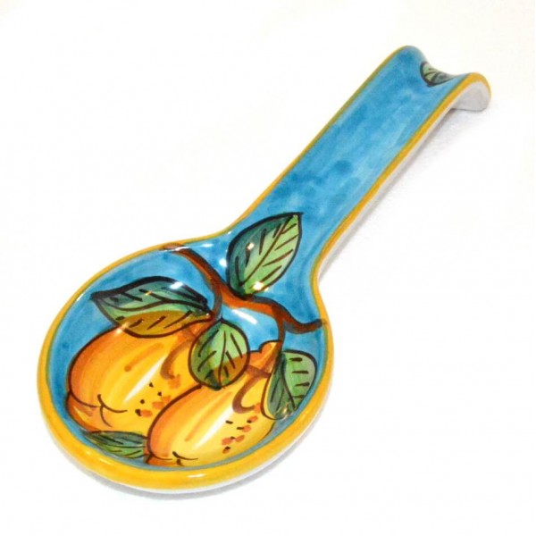 Big Spoon Rest Lemon light blue Spoon Rests Piccadilly Costa d'Amalfi