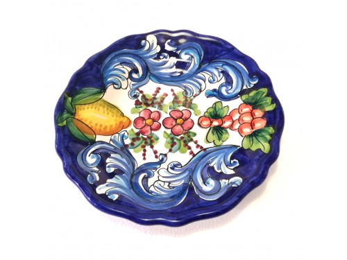 Salad Plate Barocco Blue