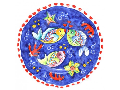 Dinner Plate Fishes blue