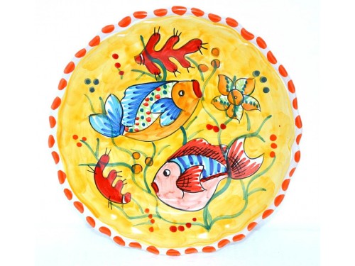 Salad Plate Fishes yellow