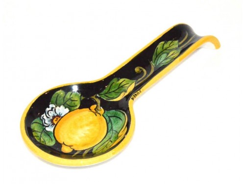 Big Spoon Rest Lemon Black