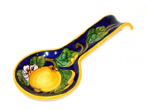 Big Spoon Rest Lemon Blue