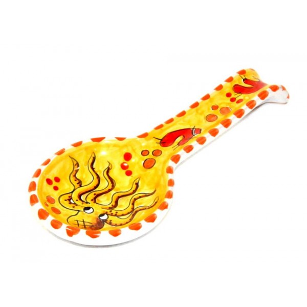 Big Spoon Rest Octopus Yellow Spoon Rests Piccadilly Costa d'Amalfi