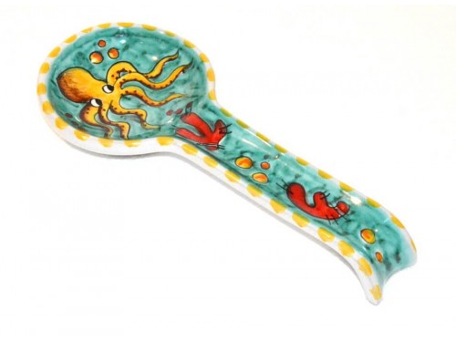 Big Spoon Rest Octopus Green