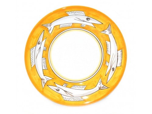 Dinner Plate Anchovies yellow