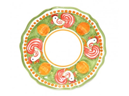 Dinner Plate Rooster green