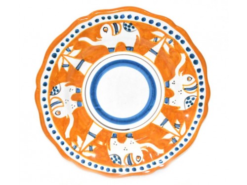 Dinner Plate elephant orange