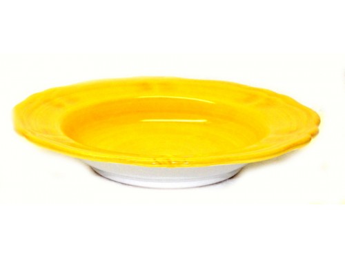 Pasta Plate Monocolor yellow