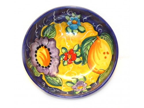 Soup bowl Lemon Flower blue