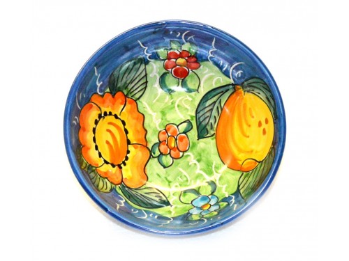 Soup bowl Lemon Flower light blue