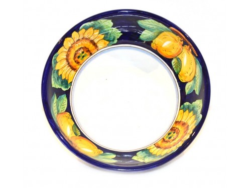 Soup bowl Lemon Sunflower blue