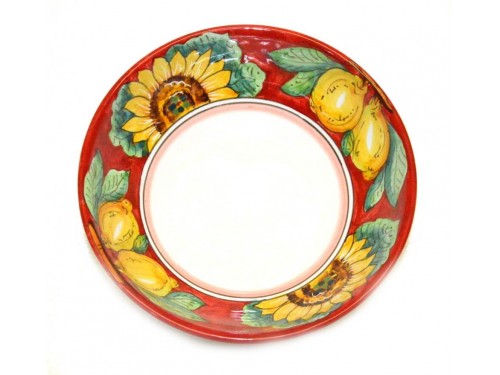 Soup bowl Lemon Sunflower red