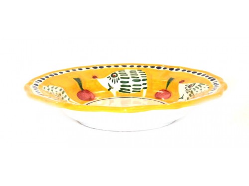 Pasta Plate Hedgehog Yellow