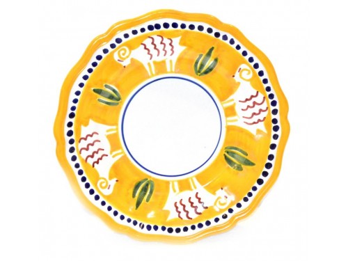 Salad Plate goat yellow