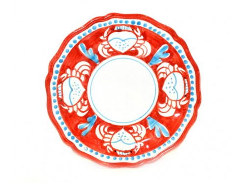 Salad Plate crab red