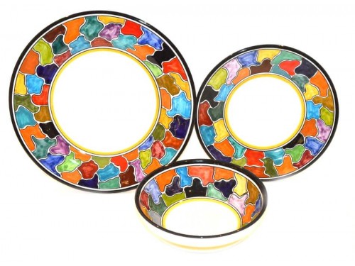 Set Piatti Multicolore