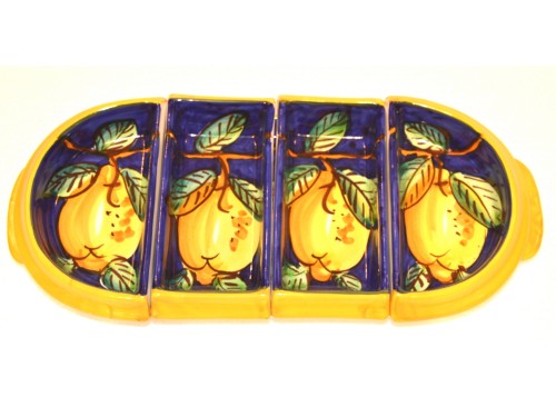 Appetizer set Lemon (oval shape) blue