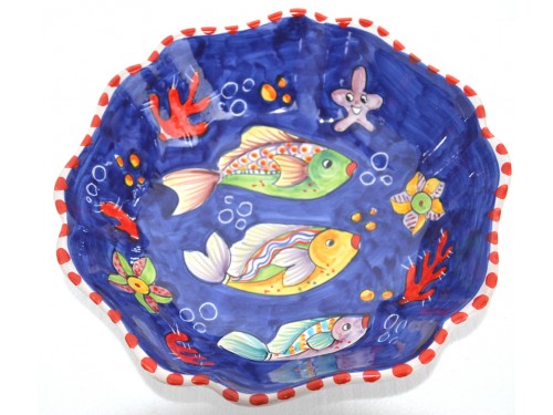 Scalopped Bowl Fishes blue