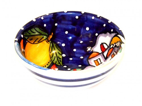 Condiment Bowl Houses Blue 4,70 inches