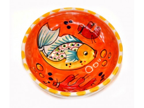 Condiment Bowl Fishes orange 4,70 inches