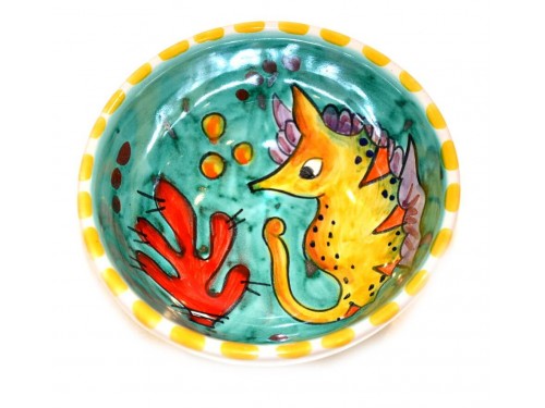 Condiment Bowl Fishes green 4,70 inches