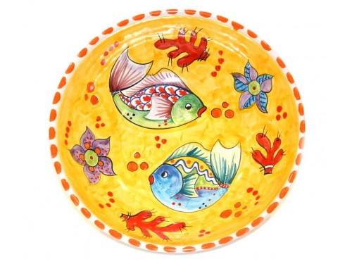 Round Bowl Fishes yellow