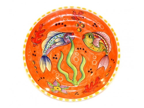 Round Bowl Fishes orange