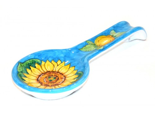 Big Spoon Rest Sunflower Light Blue