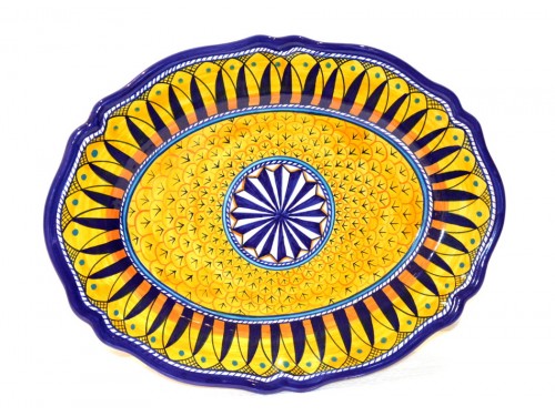 Oval scalopped Plate Geribi