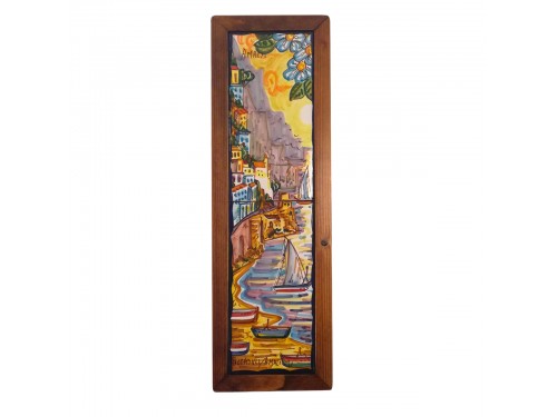 Set 2 tiles Amalfi framed vertical