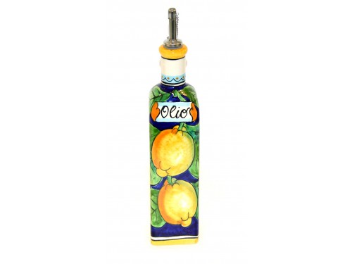 Bottiglia Olio Limoni blu