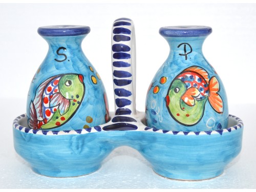 Salt & Pepper Fishes light blue