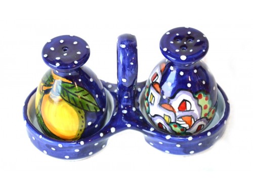 Salt & Pepper Set Houses Blue