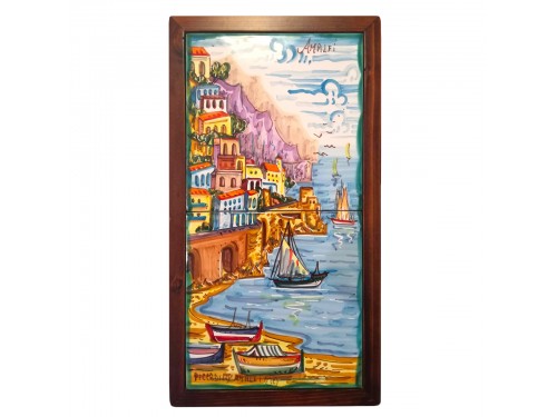 Set 2 tiles Amalfi framed