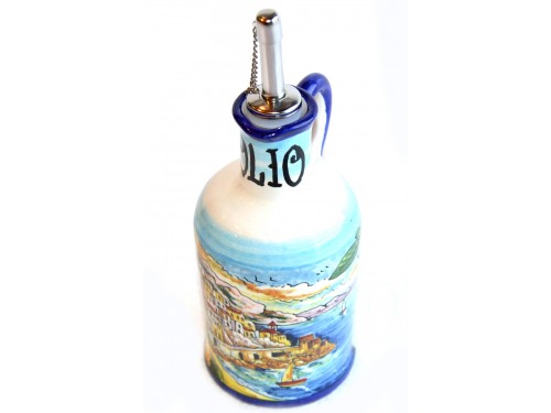 Oil Bottle Amalfi Style blue