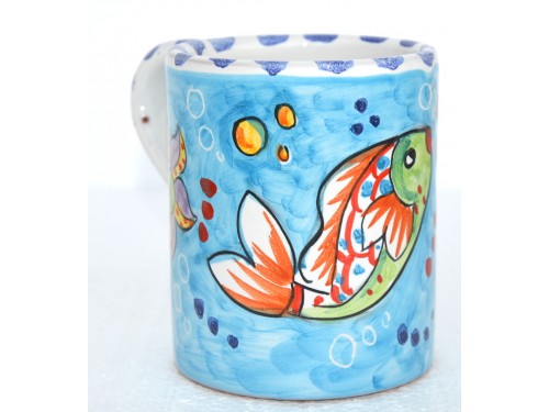 Mug Fishes Light Blue