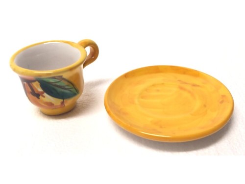 Espresso Cup & Saucer Lemon yellow