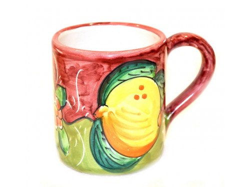 Mug Lemon Flowers purple